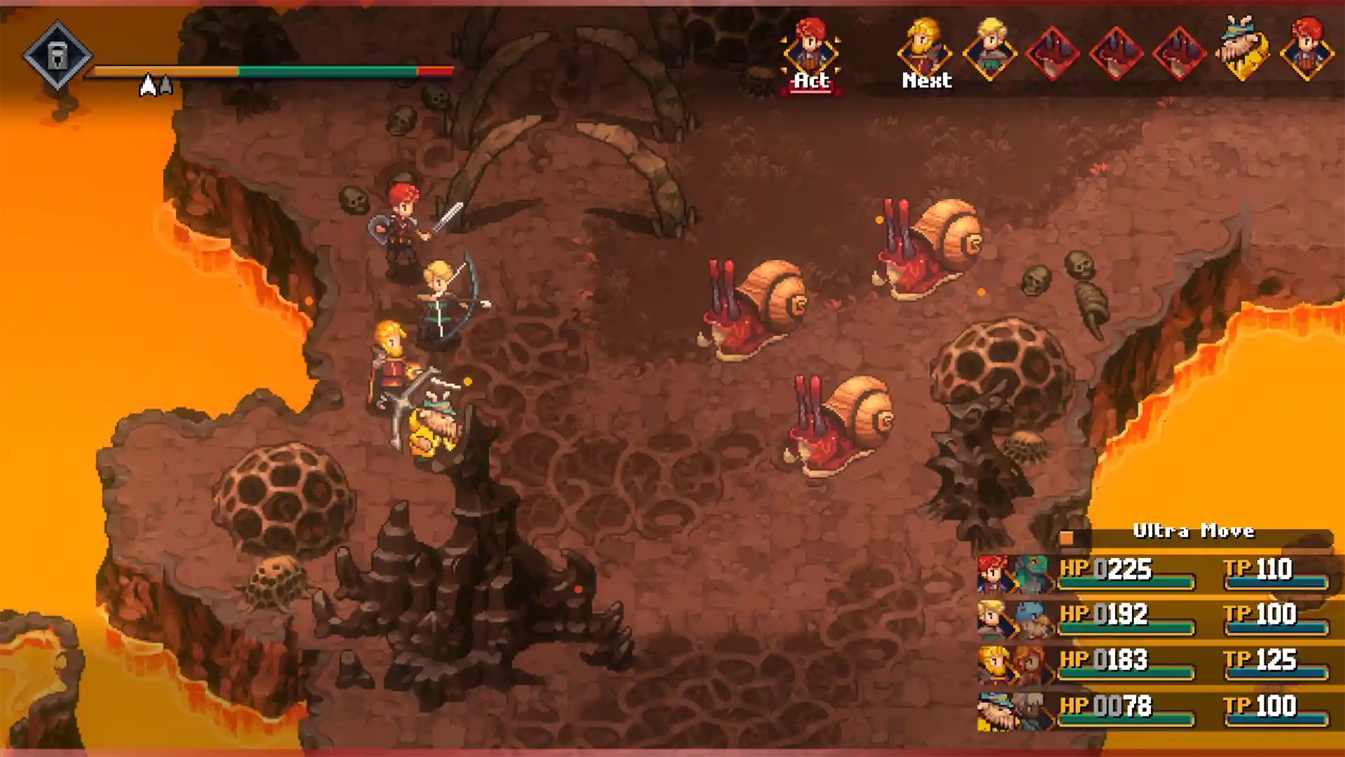 Chained Echoes Ashes of Elrant combat
