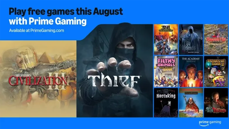 Prime Gaming games for August