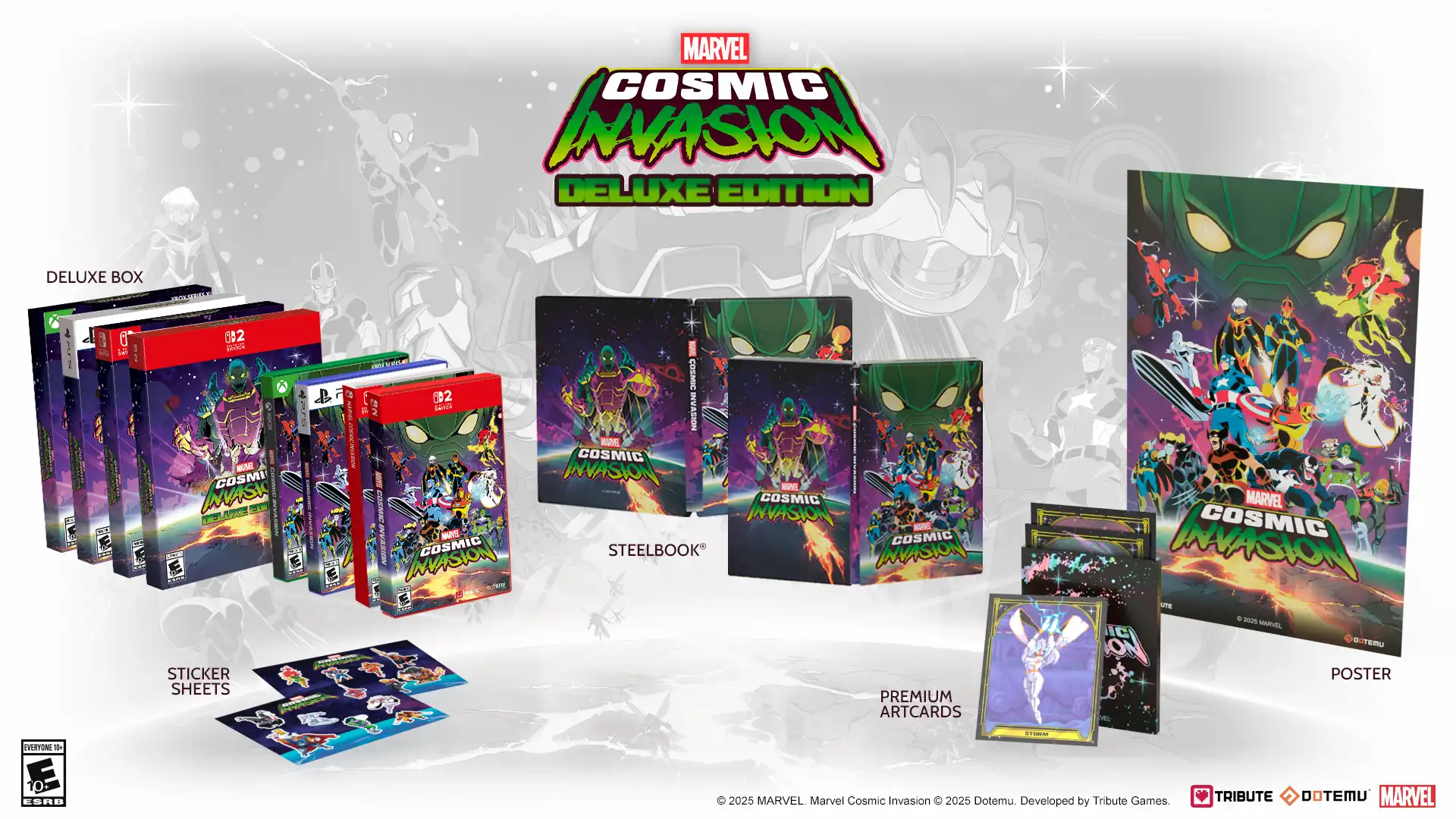 MARVEL Cosmic Invasion standard and deluxe physical editions