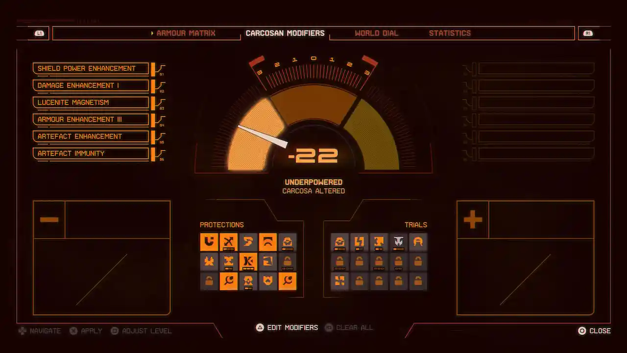 Saros modifiers