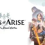 Tales of Arise: Beyond the Dawn Edition logo on the left with a colorful group of heroes on the right side.