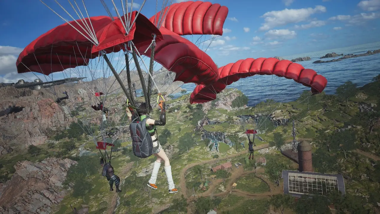 Final Fantasy VII Revelation yuffie parachute | Loot Level Chill Final Fantasy VII Revelation