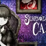 Cover art for Schrödinger's Call: a girl with braided hair sits in a dark chair, surrounded by ornate frames on a purple patterned wall.