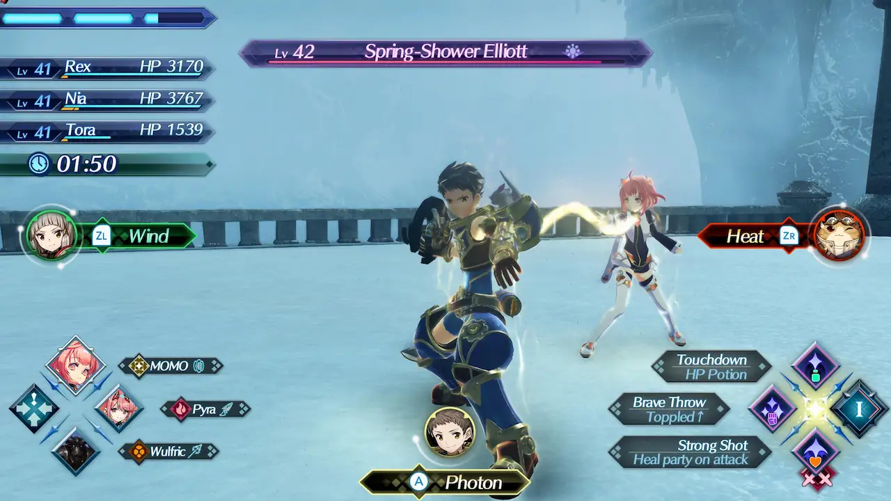 Xenoblade Chronicles 2 Nintendo Switch 2 Edition combat close up | Loot Level Chill Xenoblade Chronicles 2 — Nintendo Switch 2 Edition