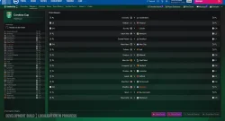Football cup schedule: Third Round fixtures for Carabao Cup, with teams listed on the left and matchups on the right in a dark UI.