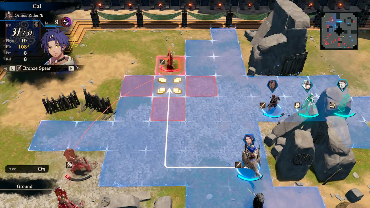 Fire Emblem Fortunes Weave battle screenshot | Loot Level Chill Fire Emblem Fortune’s Weave